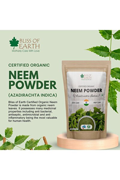 Bliss of Earth Neem Leaves Powder, 453g | Pure Natural Herbal & Cosmetic Ingredient