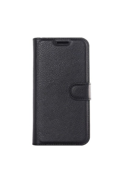 Bibilel Husă Flip Cover pentru Samsung Galaxy S7 Plus, piele, neagră