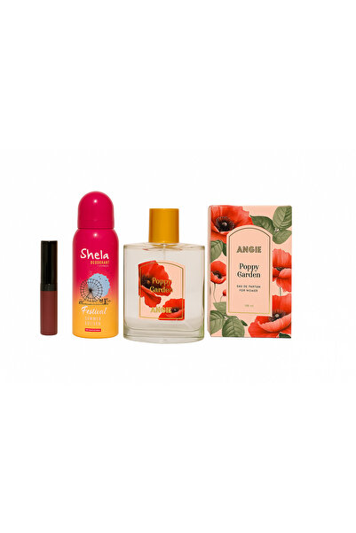 Angie Poppy Garden Kadın Edp Parfüm Seti 3'lü