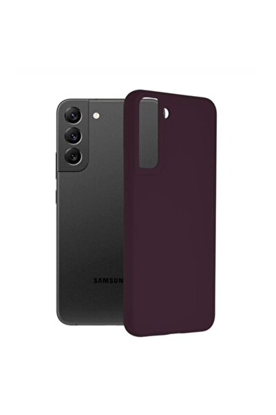 SOHO Protective case compatible with Samsung Galaxy S22 Plus 5G, silicone bumper, Maroon