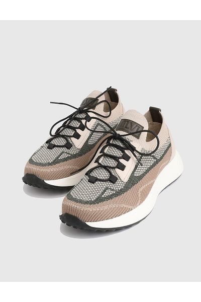 İLVİ Darwin Genuine Knitwear Leather Beige Men's Sports Shoes
