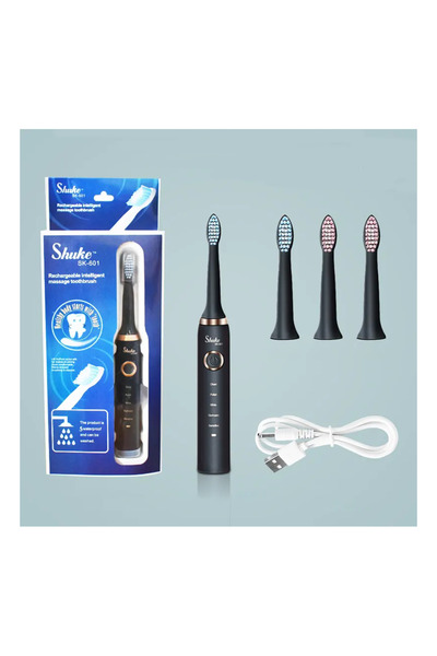 ElastiX Electric Toothbrush, Black Toothbrush,