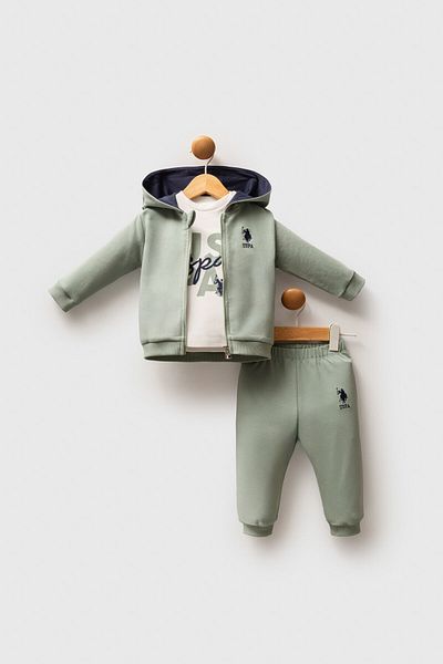 U.S. Polo Assn. U.S. Polo Assn Baby Boy Green Baby Sets