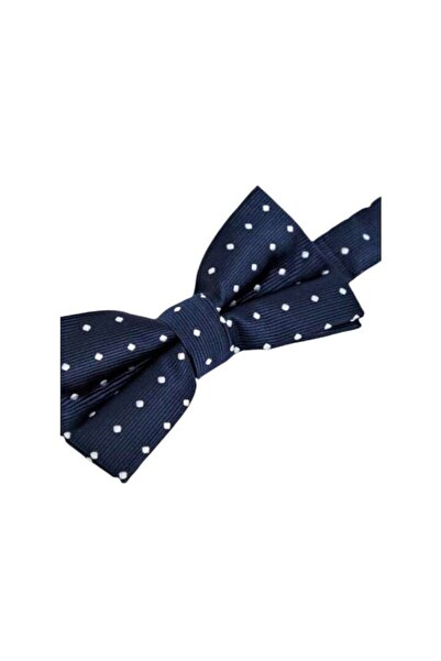 French Connection Papion bleumarin, French Connection, model cu romburi albe