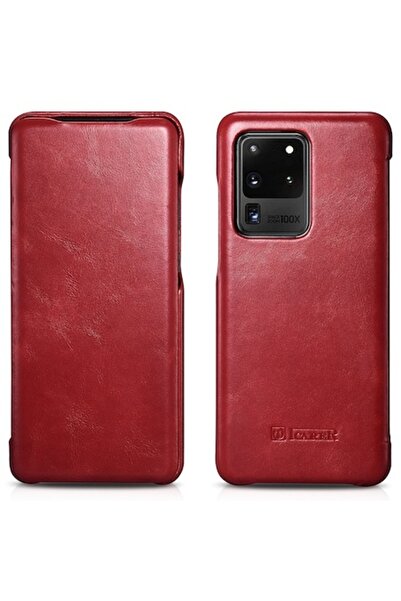 ICARER Husă Flip Cover pentru Samsung Galaxy S20 Ultra, piele, folie vintage,...