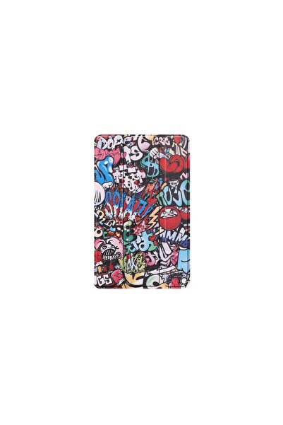 SOHO Husa pentru tableta Samsung Galaxy Tab A7 10.4 inch 2020, piele ecologica, model graffiti, Multicolo