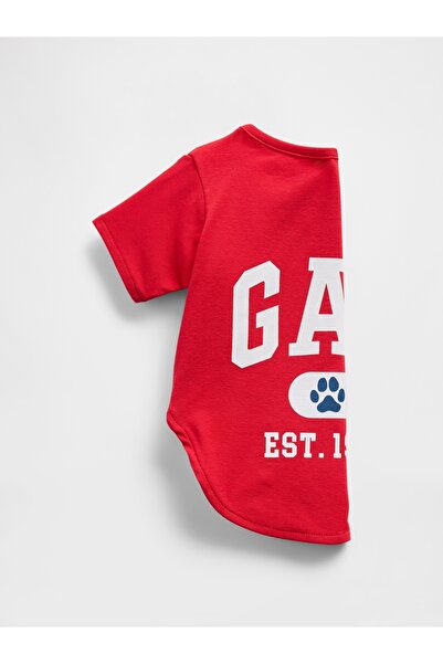 GAP Kadın Kırmızı Logo Pet T-Shirt