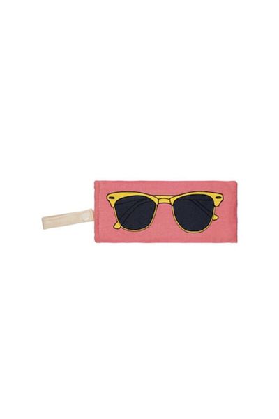 SOHO Etui with shock absorption for glasses, fabric, Pink