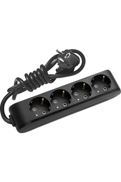 PANASONIC Prelungitor X-tendia cu 4 prize, 2 metri, negru