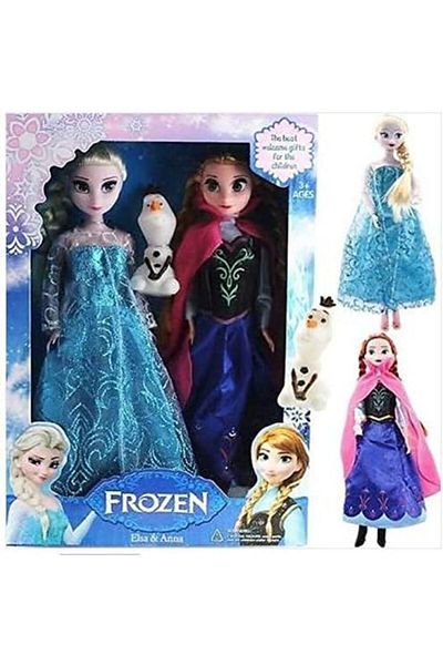 Toybox Frozen Princess ELSA and Anna Doll Beautiful 2 Sisters Anna Elsa for Girls