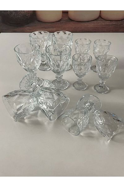 PRATİKOBA 12 Piece Marmara Soft Drink Set Royaleks-Rgy8014