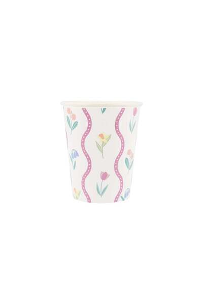 Meri Meri - Bloomsbury Flower Patterned Cups - 8 Pieces