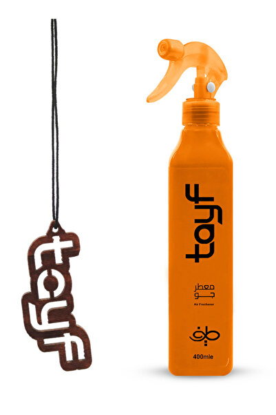 Tayf معطر جو 400 مل برائحة البرتقال مع معطر معلق - عطر يدوم طويلاً للسيارة وا...