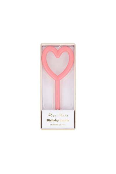 Meri Meri - İnce Kalp Mum