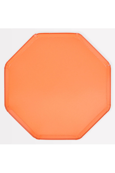Meri Meri - Papaya Dinner Plates - Papaya Rengi Tabaklar (L) (x8)