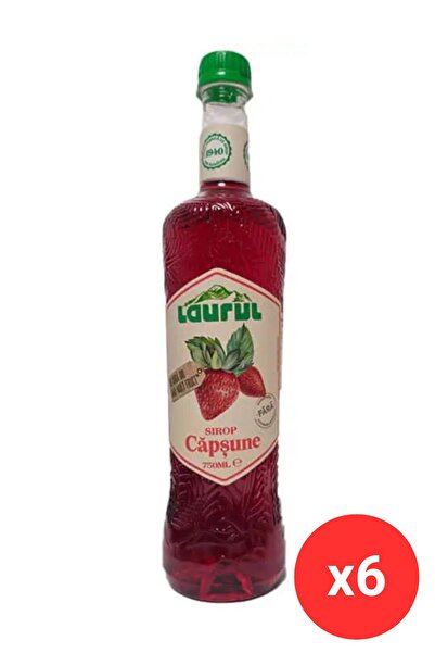 Laurul Sirop de dafin și căpșuni 750 ml x6 bucăți