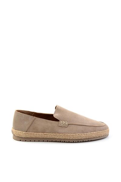 Bambi Beige Leather Men's Espadrille E01589500002