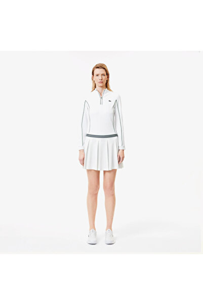 Lacoste Kadın Tenis Pileli Beyaz Etek