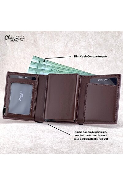 Classic Milano RFID Blocking Faux Leather Wallet for Men and Women