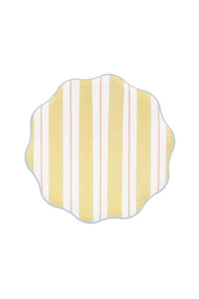 Meri Meri - Striped Plates - m - 8 Pieces