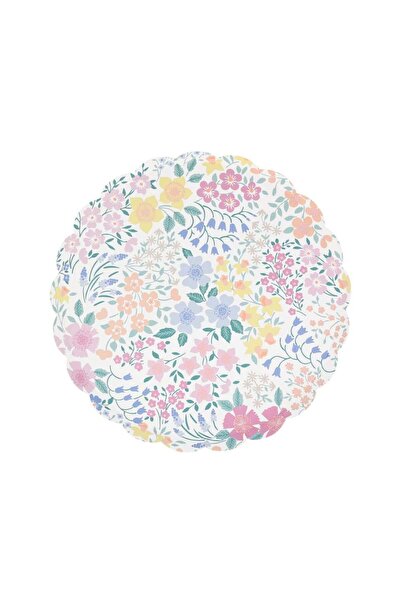 Meri Meri - Cottage Garden Tabaklar - M - 8 Adet