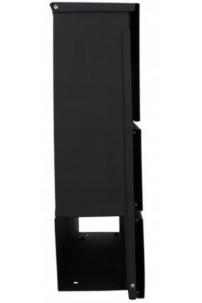 SERSIMO Outdoor mailbox, for fence or wall, made of galvanized steel, with lock, 37x11x37cm, gray