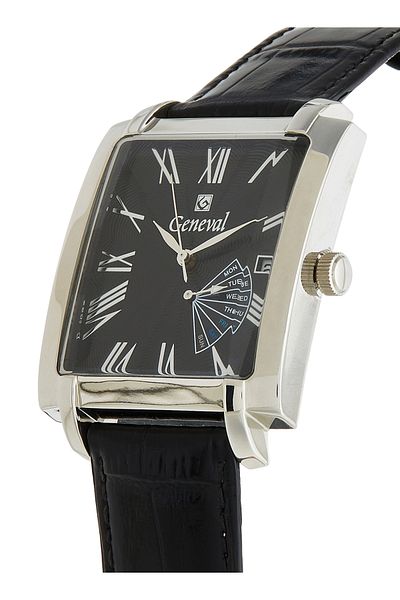 GENEVAL Men's Leather Analog Wrist Watch GL141WBB