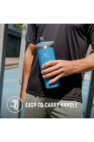 Generic Stanley IceFlow Flip Straw Water Bottle With Straw 0.89L - Keeps Cold for 12+ Hours - Leakproof - St