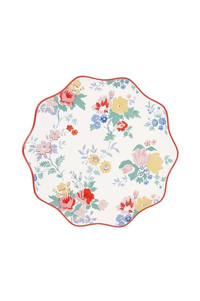 Meri Meri - Vintage Floral Plates - m - 16 Pieces