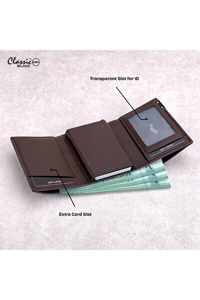 Classic Milano RFID Blocking Faux Leather Wallet for Men and Women
