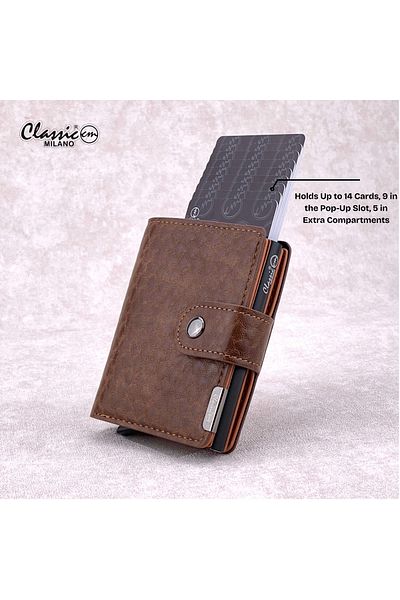 Classic Milano RFID Blocking Faux Leather Wallet for Men and Women
