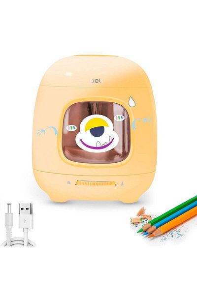 Deli VA13 Electric Pencil Sharpener with 3 Adjustable Tips, 5000+ Sharpening Capacity, Dual Power &