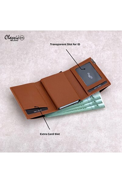 Classic Milano RFID Blocking Faux Leather Wallet for Men and Women