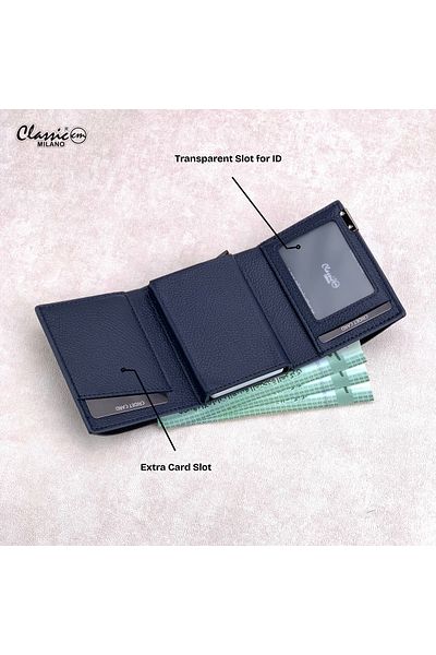 Classic Milano RFID Blocking Faux Leather Wallet for Men and Women