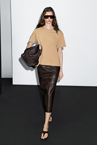 Massimo Dutti %100 pamuklu kısa kollu t-shirt