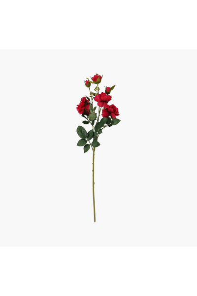 JASMIN CONCEPTS 6 Başlı Gül Dal Kırmızı 65cm