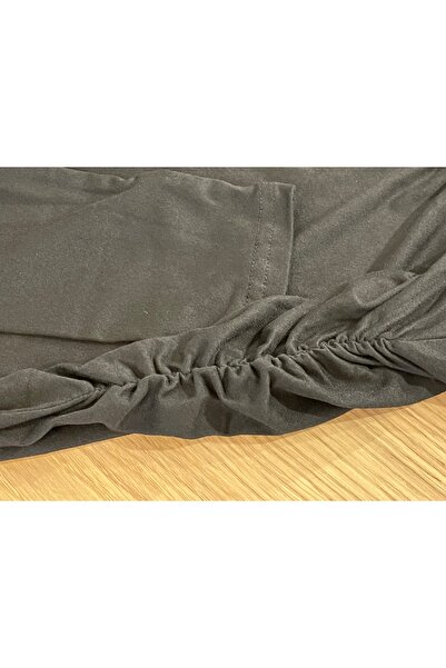 SOLOBUY Pyjamas Set Jersy Women's Long-Sleeved, Elastic Waist, Collar Round, Pants, Color Black