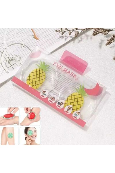 SEVRU Pineapple Patterned Gel Eye Mask Hot and Cold Use