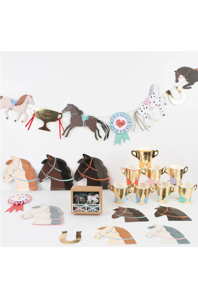 Meri Meri - Horse Plates - Horse Plates (X8)