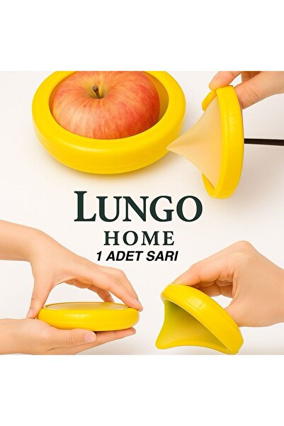 lungo home Fruit and Vegetable Fresh Holder Cap (1 Pc Yellow)