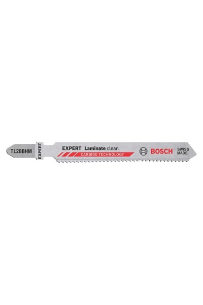 Bosch - Lamă de ferăstrău pendular Laminate Clean EXPERT, T 128 BHM, 3 bucăți...