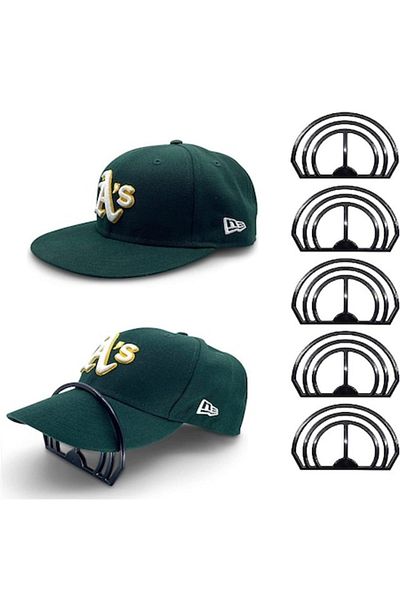 SIPEDO Set 5 supports for hat brim shaping, reusable, durable, washable, black,