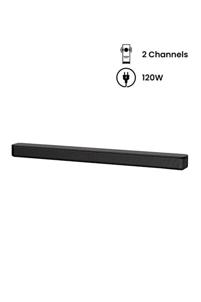Sony 2.0 Channel 120W Compact Soundbar with Bass Reflex, Bluetooth & USB – Black