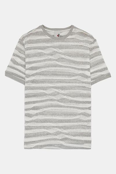 GMG FIRENZE Crew Neck Ringel Patterned Men's T-Shirt