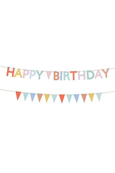 Meri Meri - Happy Birthday Mini Asılan Süs