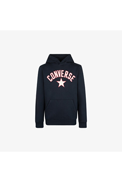 Converse Arch Flc Çocuk Siyah Hoodie