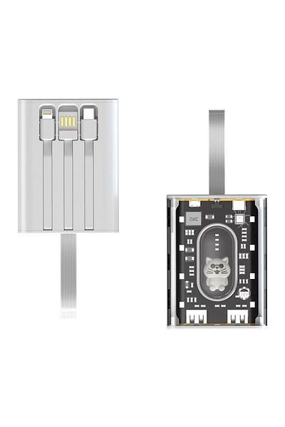 Momax 10000mAh Power Bank Portable Charger - Cute Design & LED Light