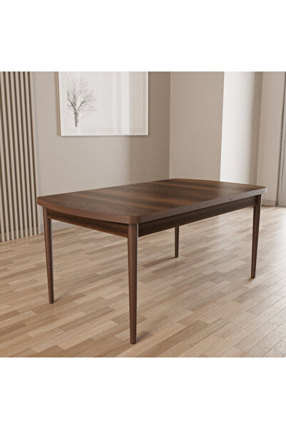 SHOOVVEL Merona Barok 80X132 MDF Ahşap Ayaklı Açılır Mutfak Masası, Yemek Masası, Salon Masası