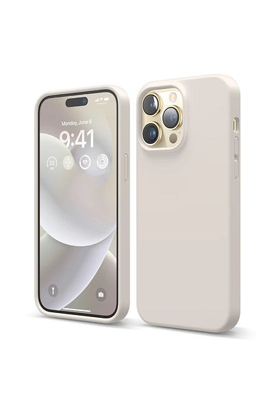 Fibaks Apple Iphone 14 Pro Compatible Case Inside Velvet Launch Erasable Colorful Soft Silicone Cover