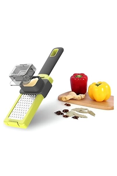 SOHO Răzătoare multifuncțională pentru legume și brânză, cu suport mic pentru legume, verde